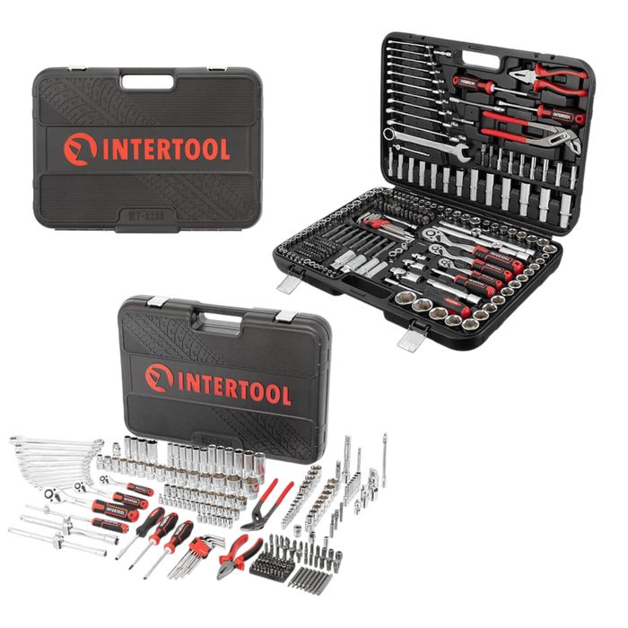 Набір 233шт набор інструментів інтертул et-8233 набор головок и трещет