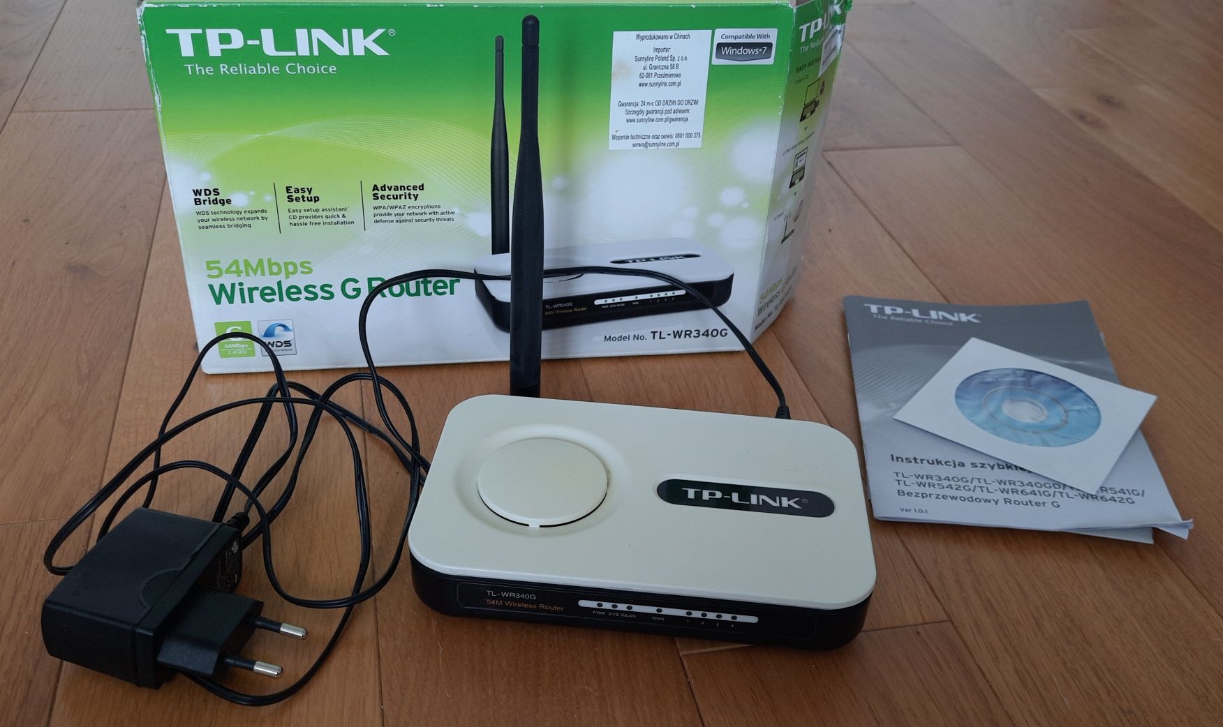 Bezprzewodowy router TP-Link TL-WR340G