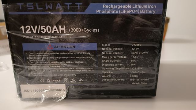 LiFePO4 акамулятор 50ah 640wh