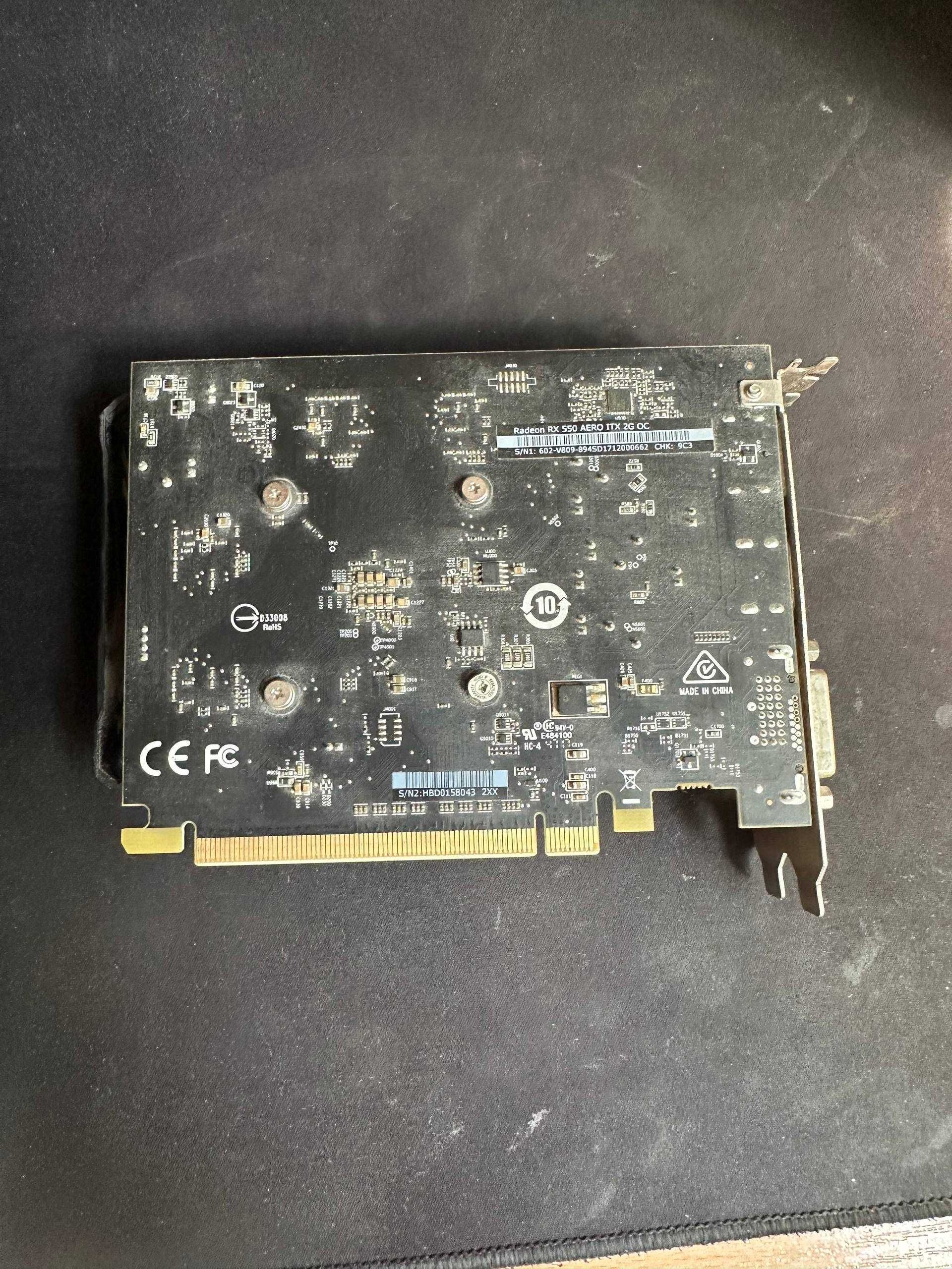 MSI Radeon RX 550 Aero ITX OC 2GB GDDR5