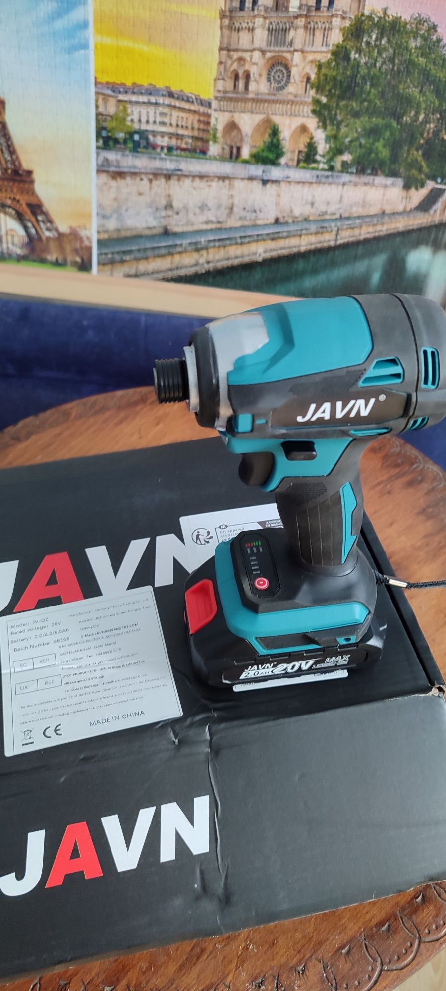 Акумуляторний ударний безщітковий шуруповерт імпакт JAVN