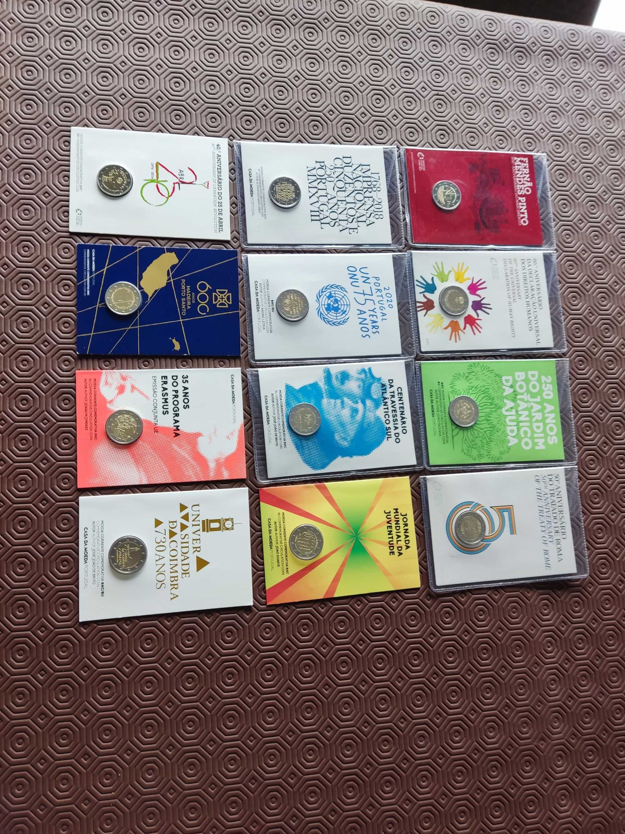 Moedas Comemorativas 2€ PROOF e BNC