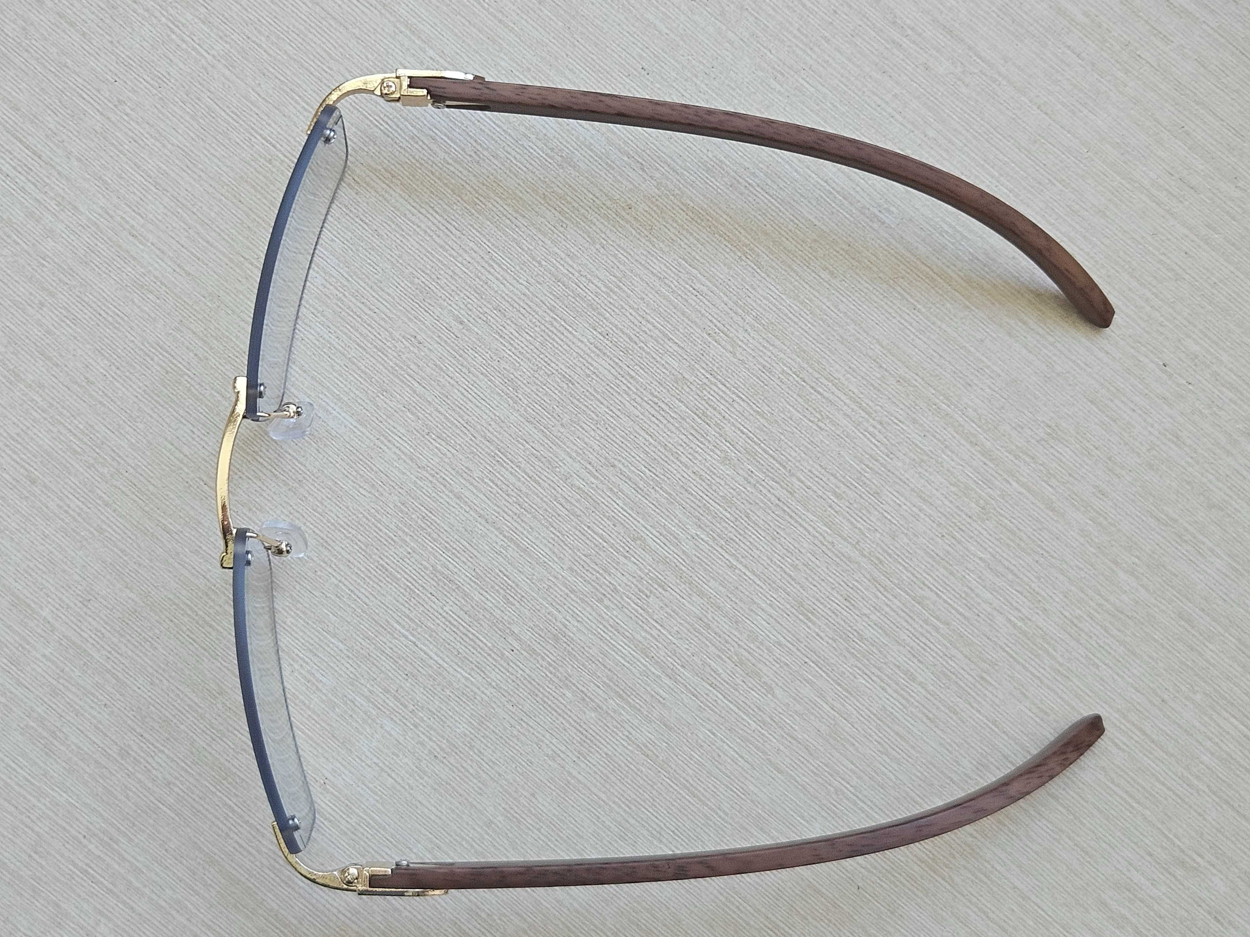 Безрамочные безоправные очки под Cartier (новые)