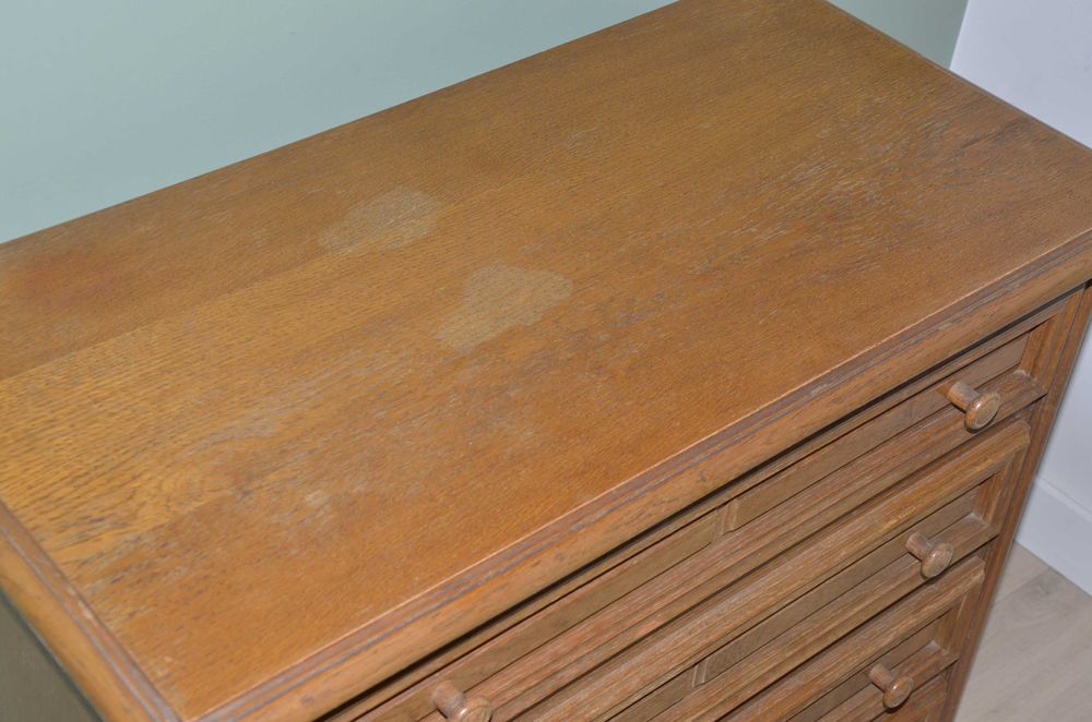 Szafka z szufladami, dąb, „Amsterdam”, Swarzędzkie Fabryki Mebli