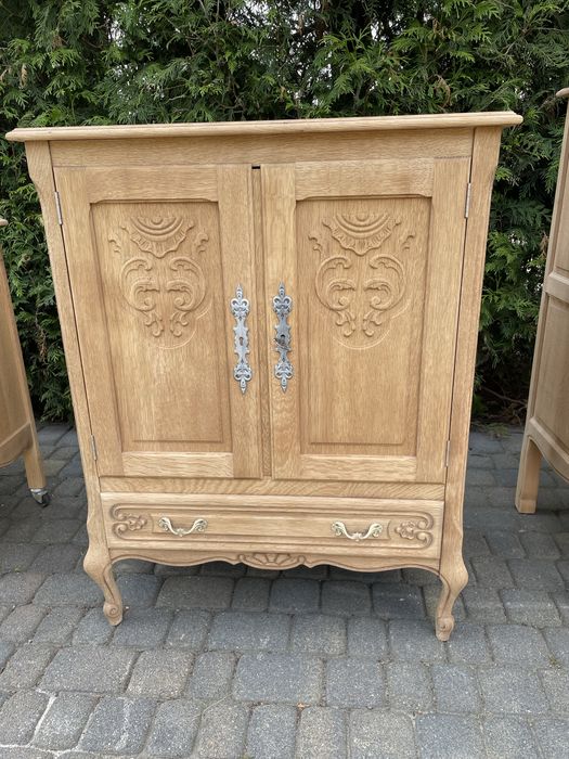 Komoda ludwikowska oczyszczona dąb stan surowy Ludwik XV