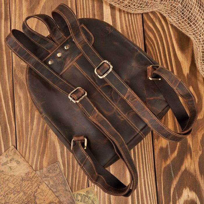 Plecak damski retro vintage brązowy T-18-BR