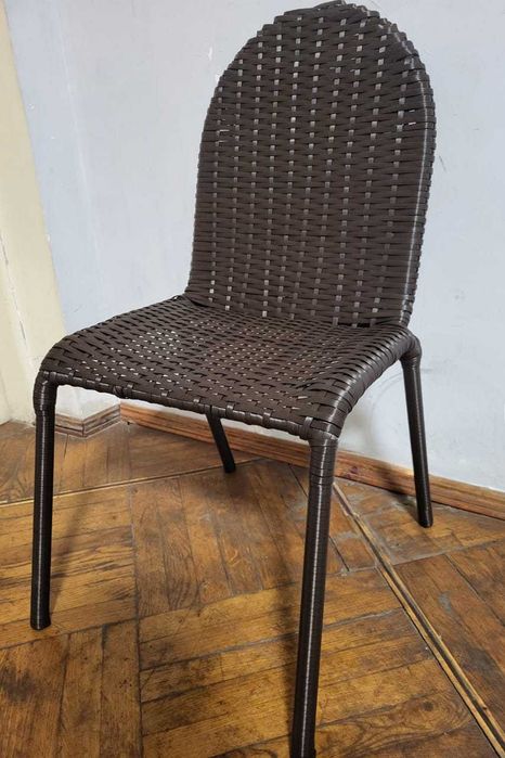 Стілець зі штучного ротангу для дому/балкону/саду/тераси/бесідки