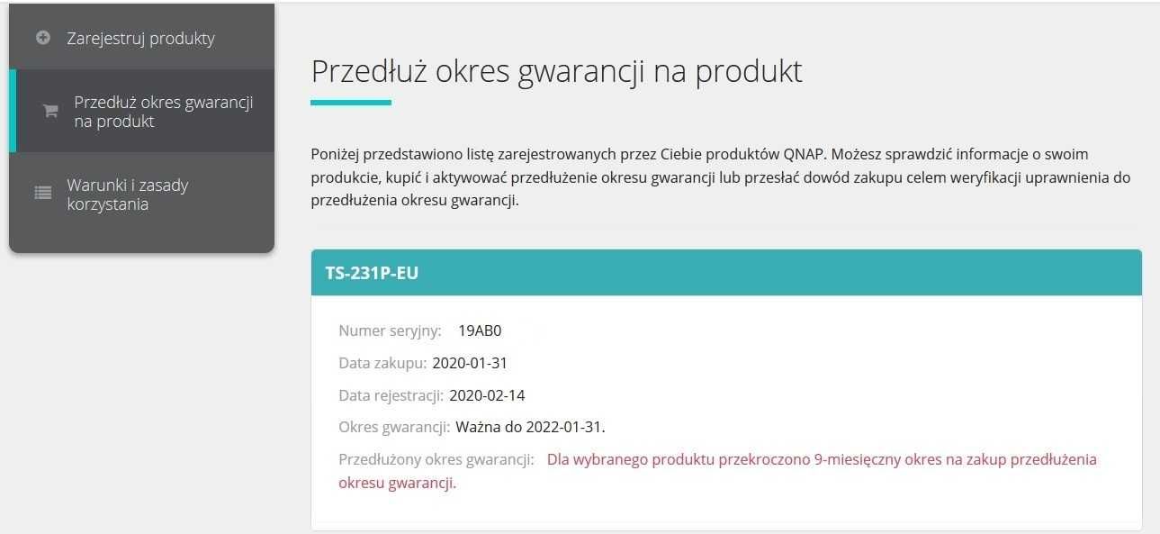 Serwer Qnap TS-231P