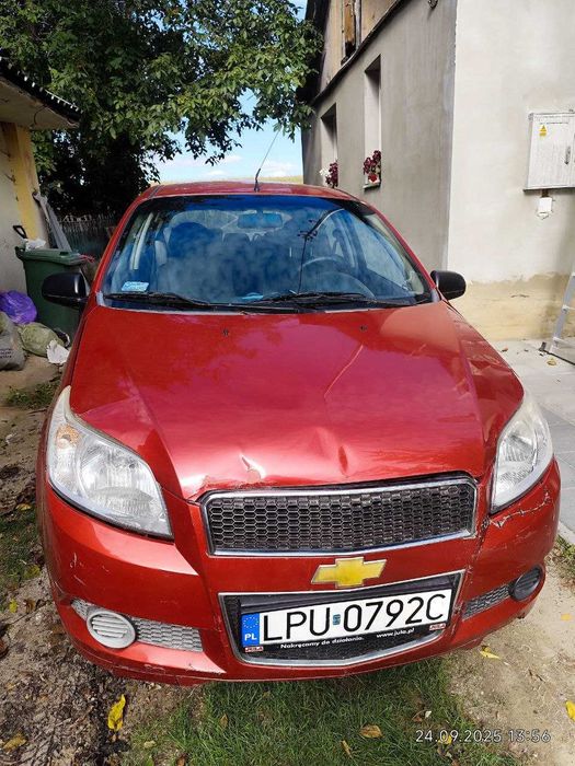 Chevrolet Aveo 2010 1.2 B+G jeździ, działa, w całości na części !!