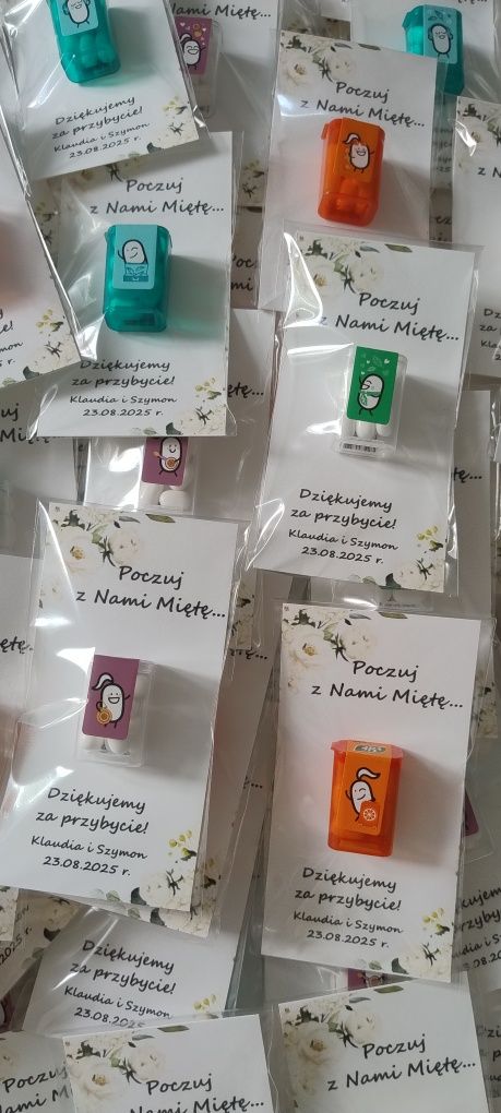 Podziękowania dla gości Mini tic tac