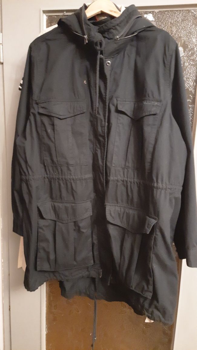 H& M parka  54, XXL czarna z kapturem