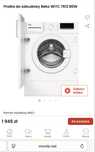 7kg 1200obr. BEKO WITC 7612 B0W - pralka do zabudowy z praniem parowym