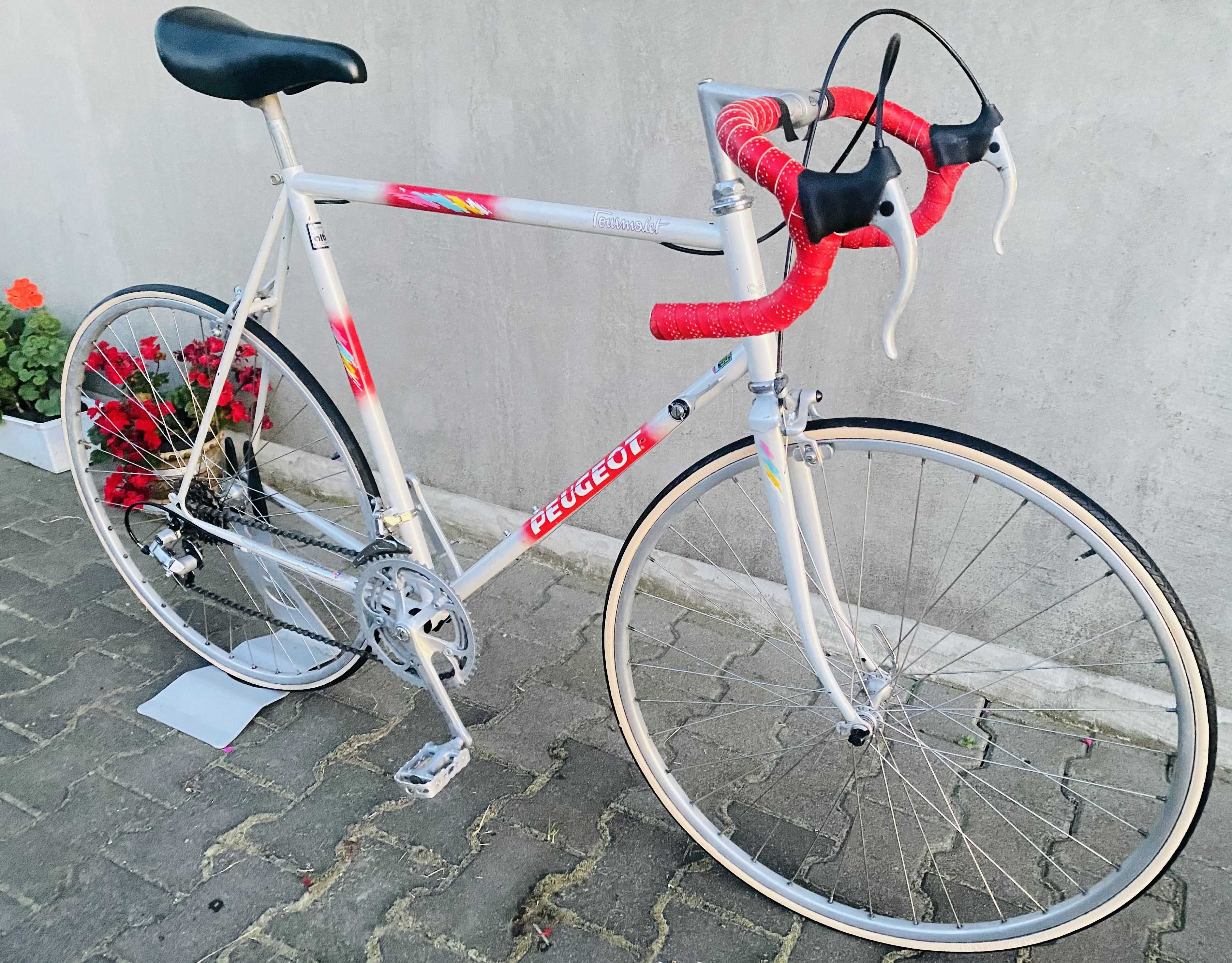 Rower szosowy PEUGEOT TOURMALET FRANCE 28" Biały Klasyk Unikat Bianchi