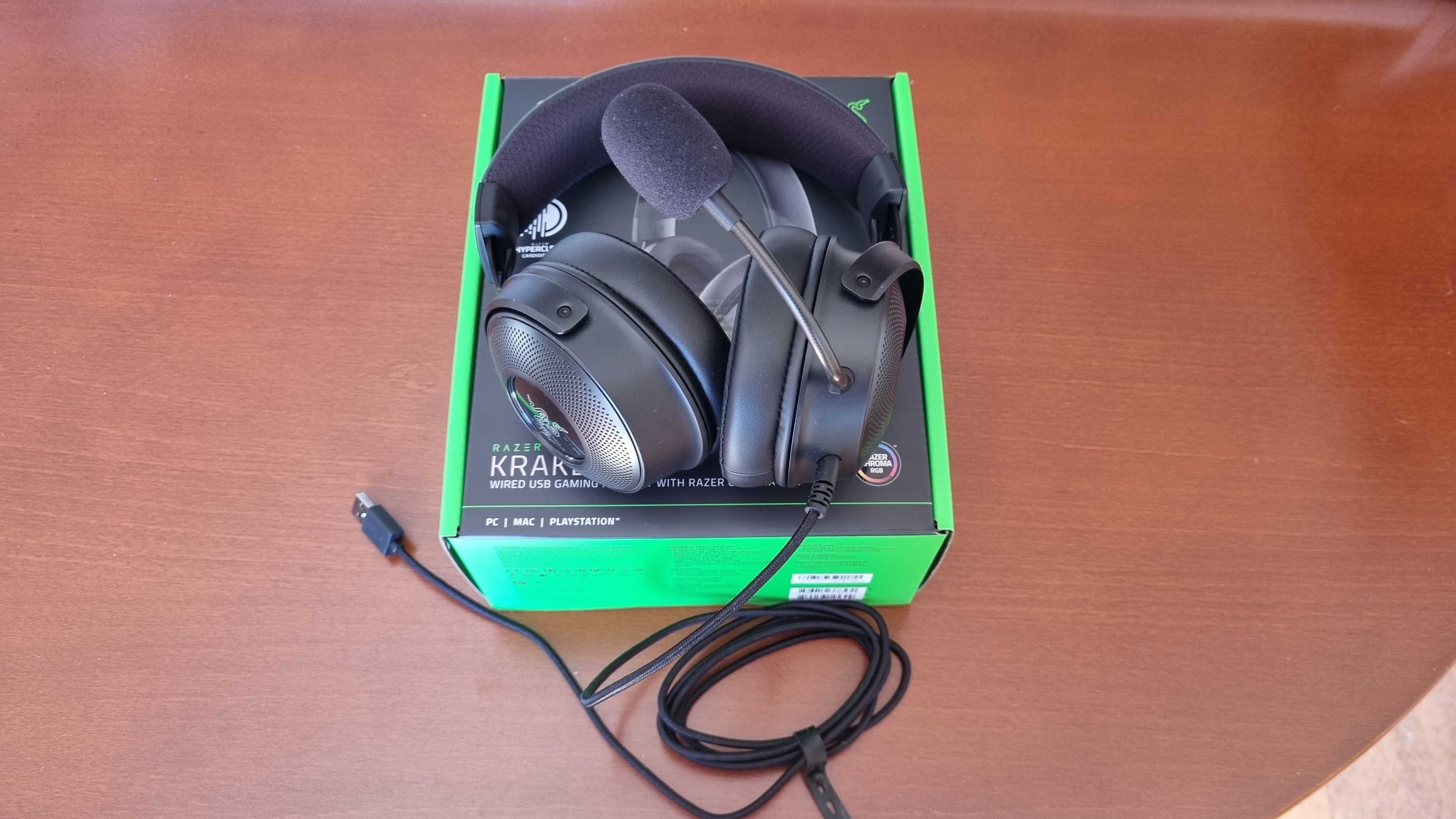 Headset Razer Kraken V3 RGB Gaming Preto