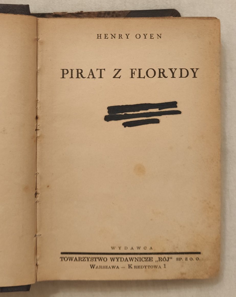 Pirat z Florydy Henry Oyen 1939 r.