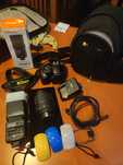 Nikon D5100 + lente 18-105 + mala + 2/ flash