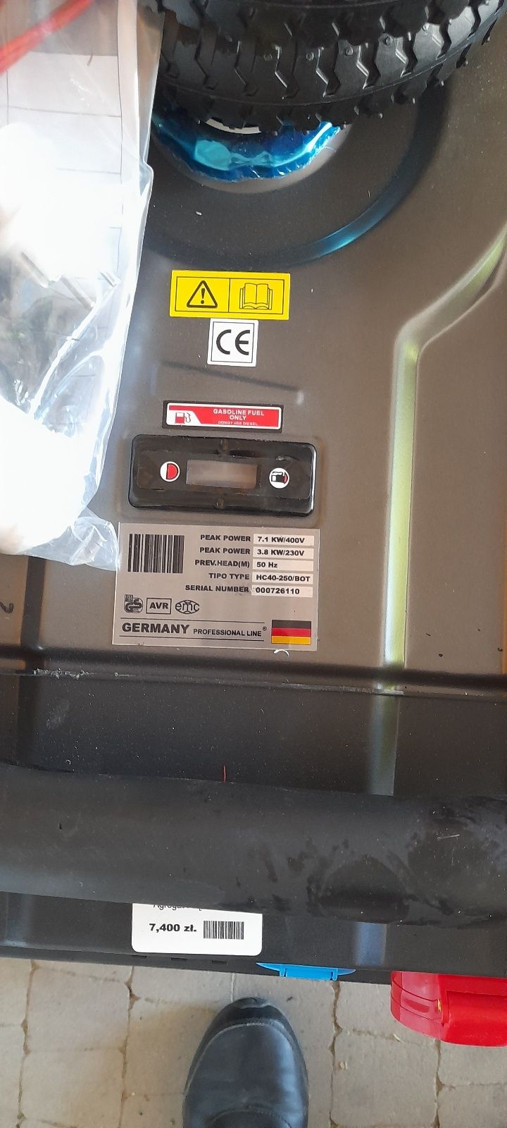 Agregat prądotwórczy 7.1 kw