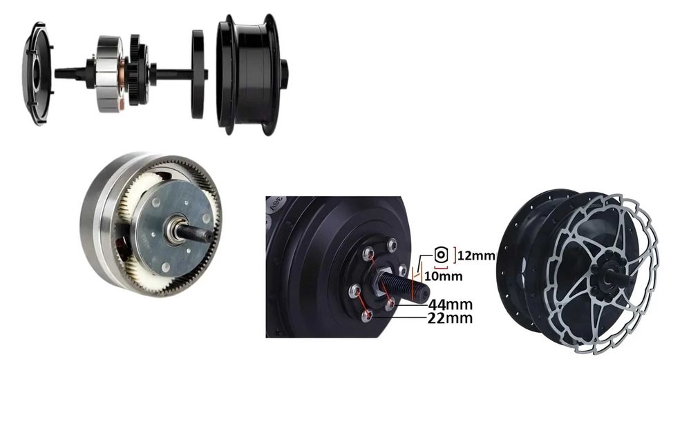 Мотор-колесо для велосипеда MXUS XF19R 48V 1000W, Обід 26, ОРИГІНАЛ!