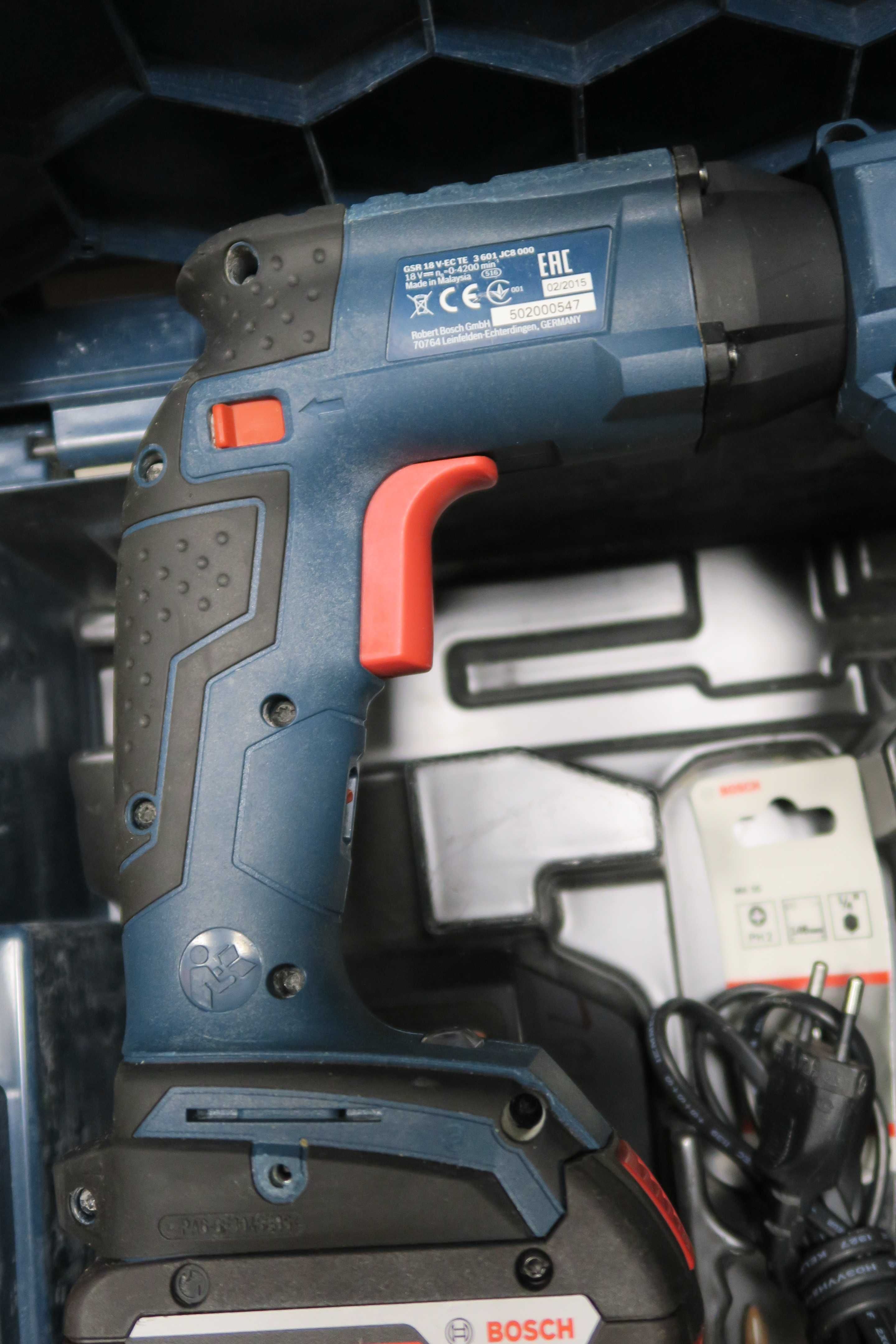 Wkrętarka do płyt gips-karton akumulatorowa BOSCH GSR 18 V-EC TE kompl