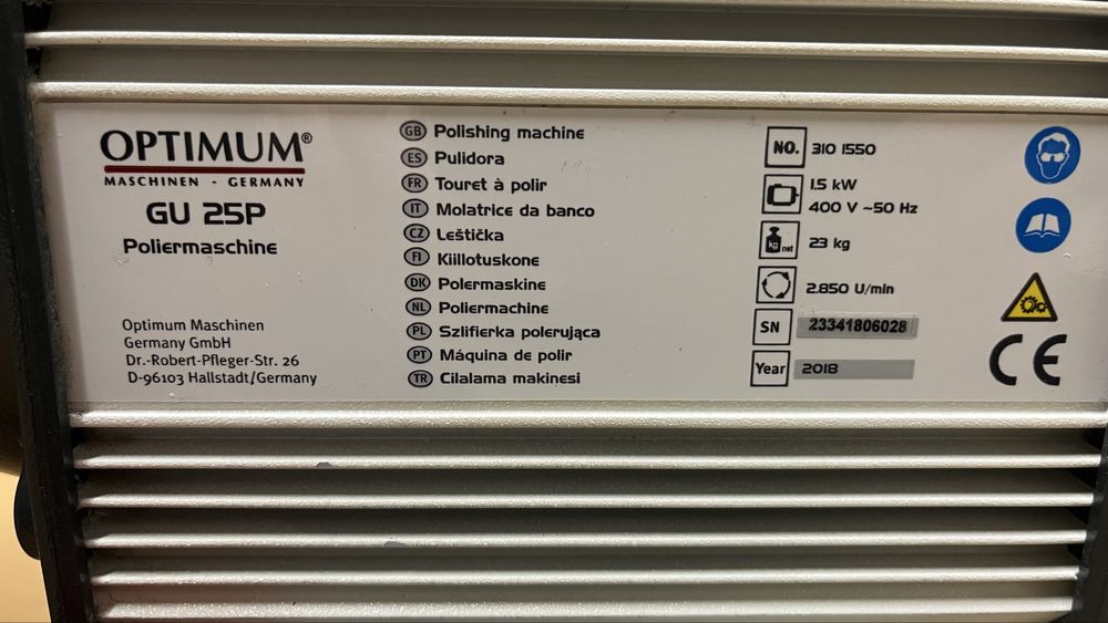 Polerka Szlifierka Optimum GU 25P