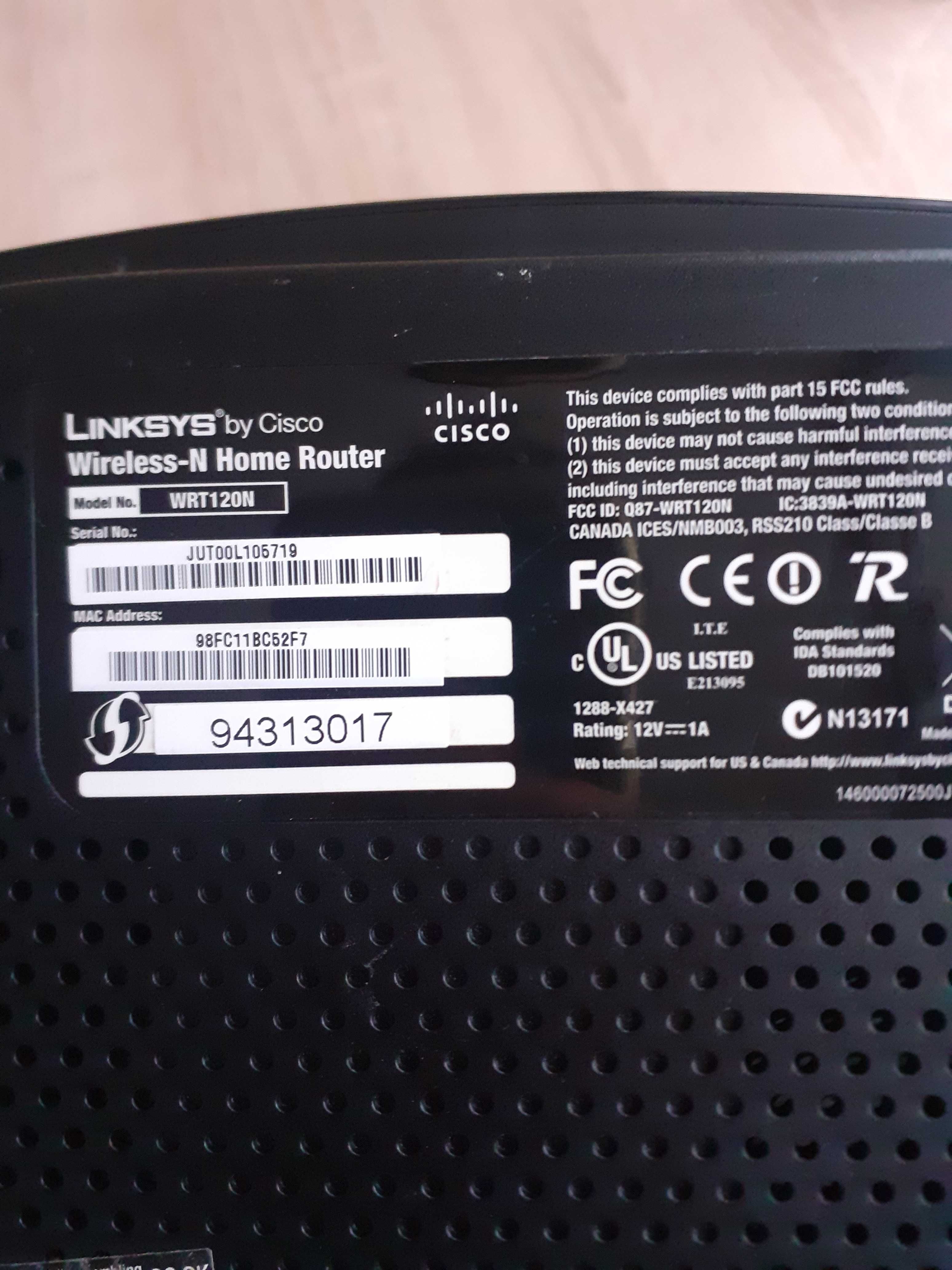 Ruter cisco WRT 120N