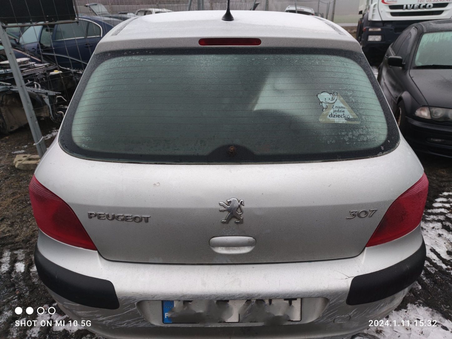 Peugeot 307 HB ezrc klapa bagażnika