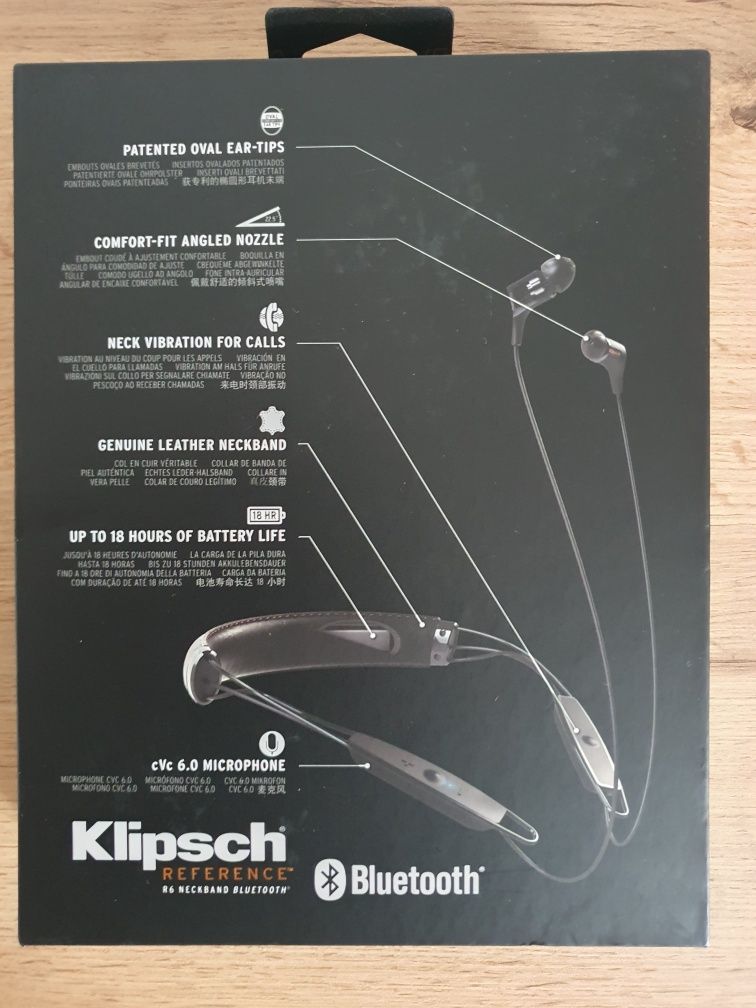 Słuchawki bezprzewodowe Klipsch R6 Neckband Nowe