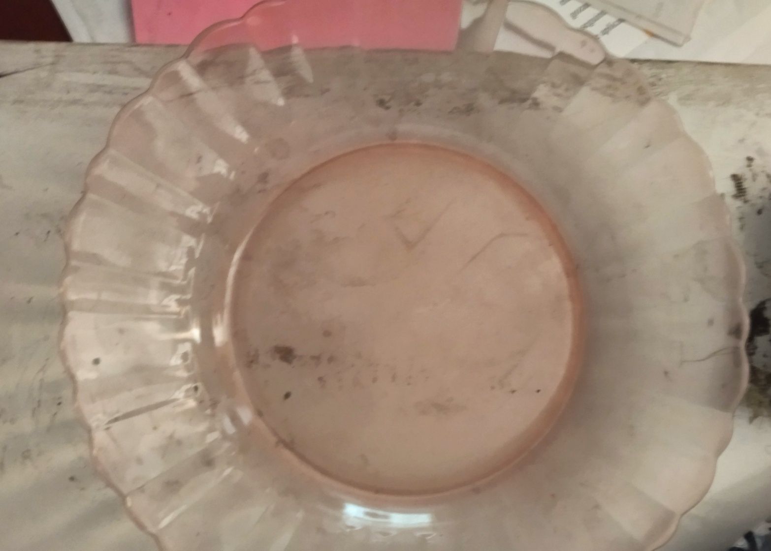 Conjunto de 18 pratos rosé, arcoroc