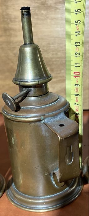Stara lampa naftowa PIGEON mosiężna szczelna