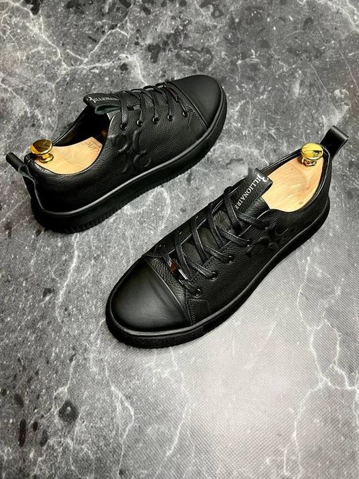 Кожаные кроссовки кеды Billionaire