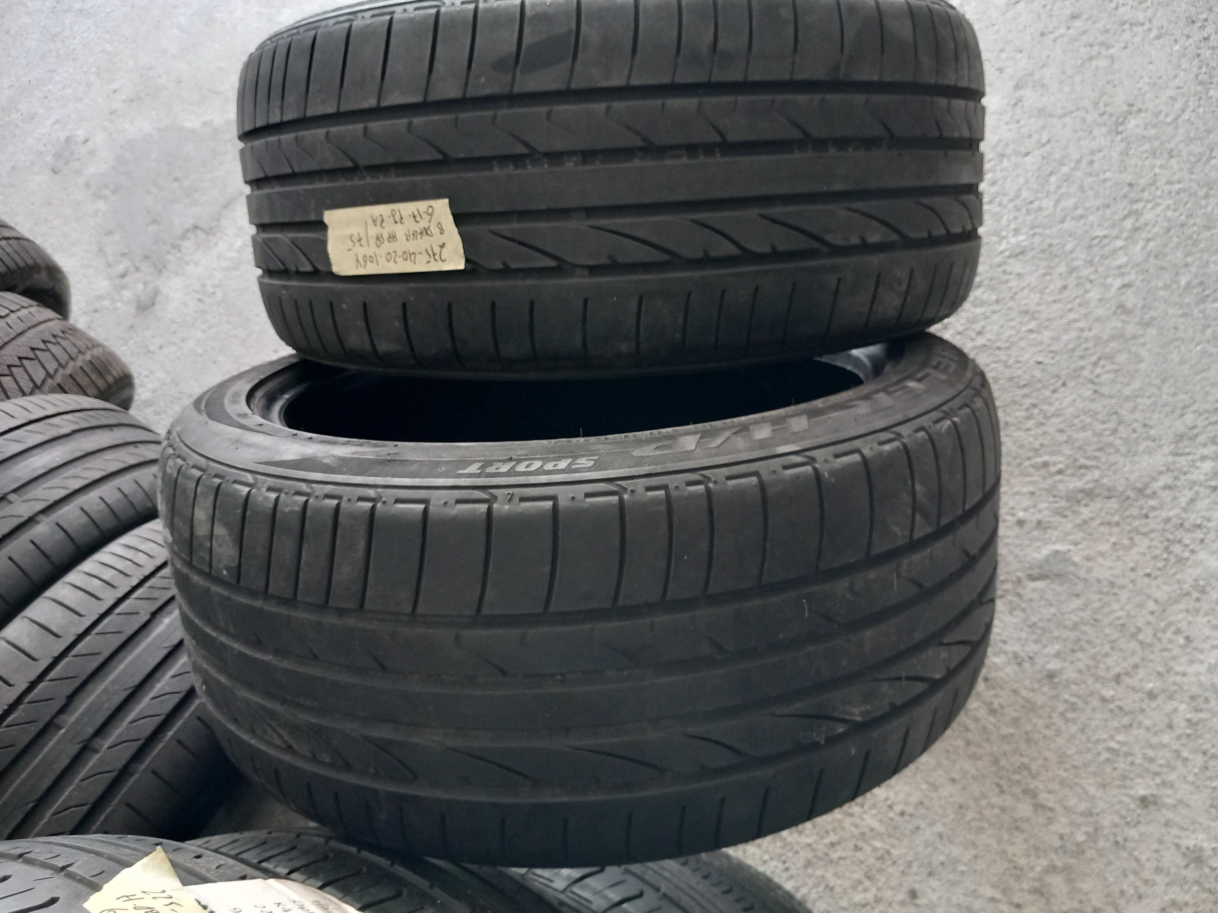 2 Pneus 275/40R20 Bridgestone RFT
