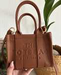 Marc Jacobs torebka The Micro Tote Bag brązowa karmelowa