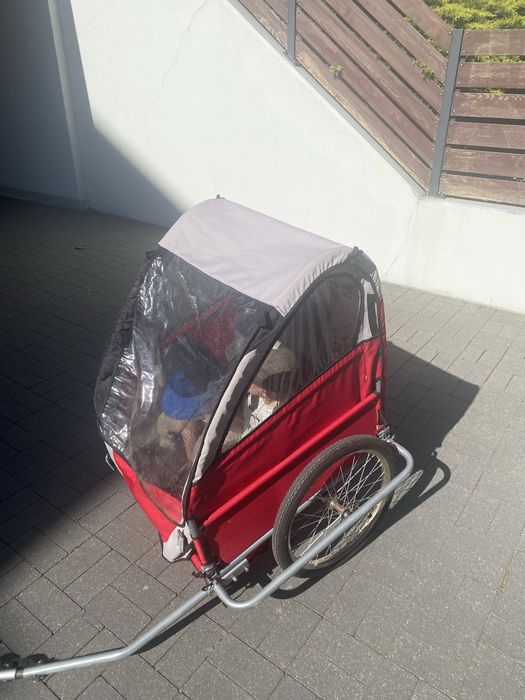 Przyczepka rowerowa dla dzieci, Riksza do roweru, wózek rowerowy
