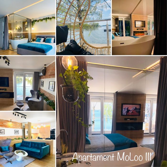 Apartamenty nad jeziorem Nocleg Mazury Ostróda MoLoo Apartament