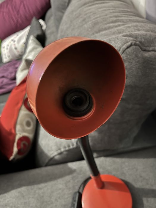 Candeeiro de secretária vermelho