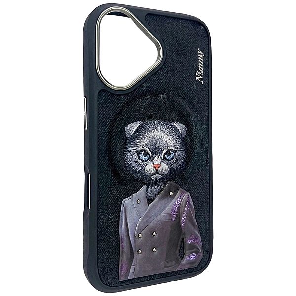 Etui Nimmy Magnetic fashion cute pet MagSafe na iPhone 16 - czarne