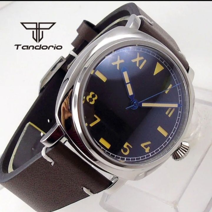 Часы военные механика квадратные NH35 хомаж Panerai