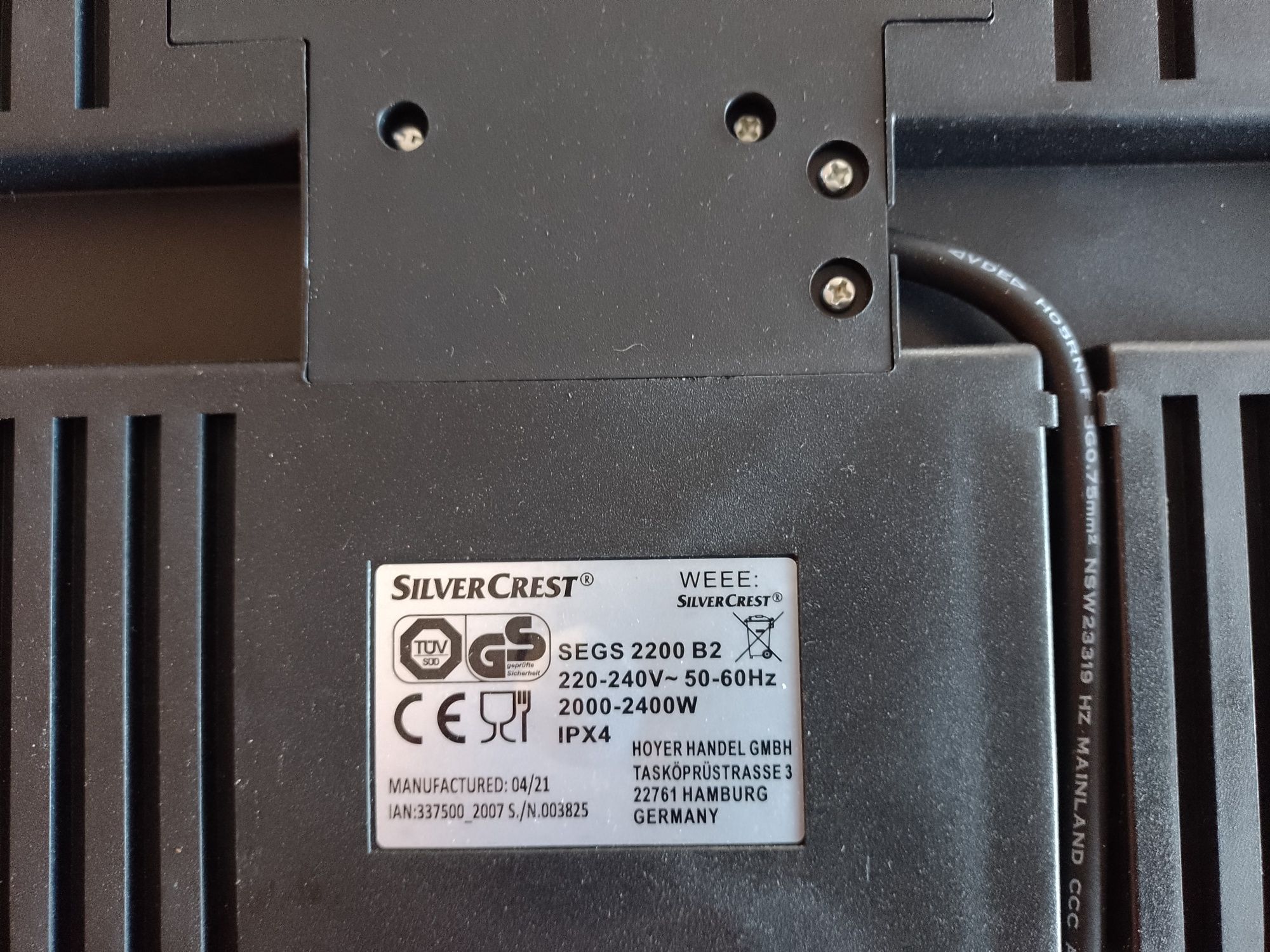Grill elektryczny Silver Crest