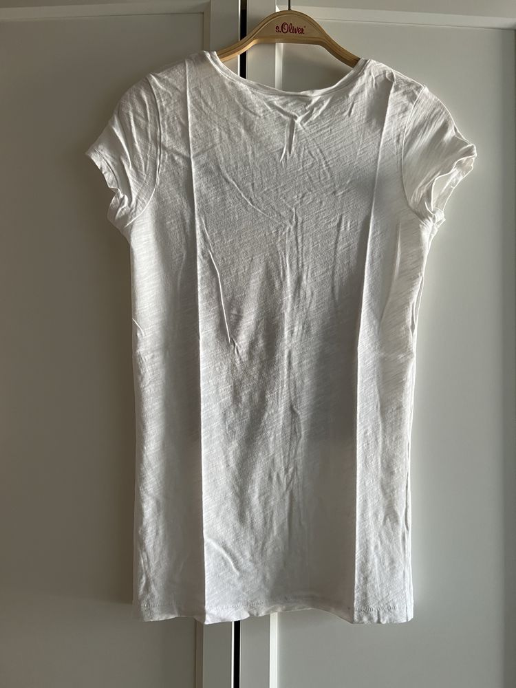 Tshirt Marc O'Polo truskawka bawełniany bluzka biała