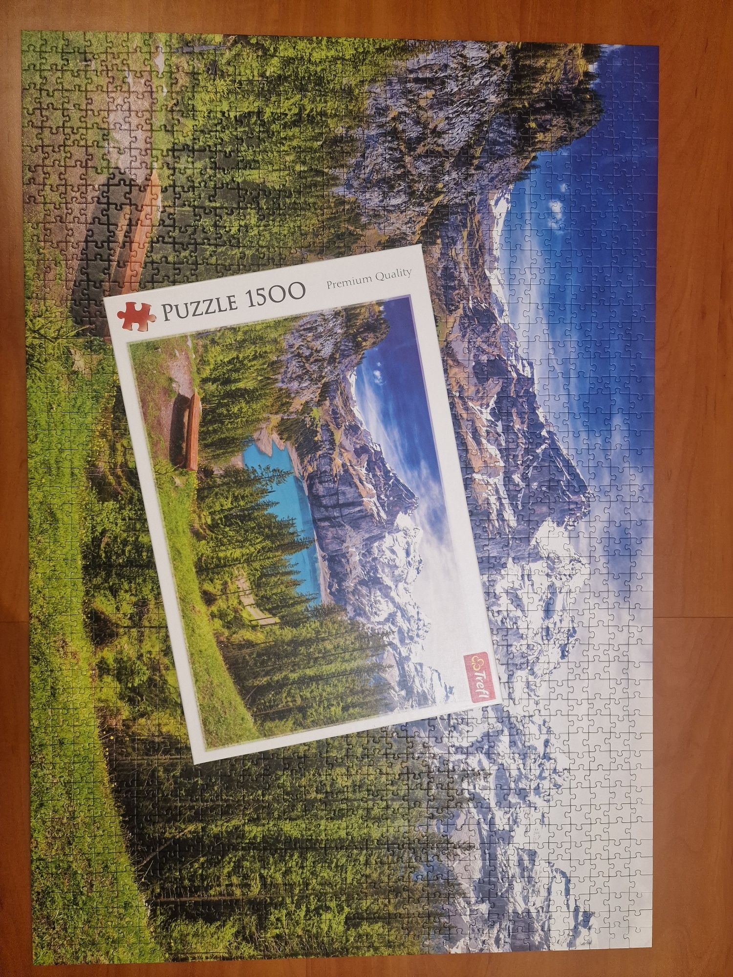 Puzzle Trefl, 1500 Jezioro Oeschinen, Szwajcaria