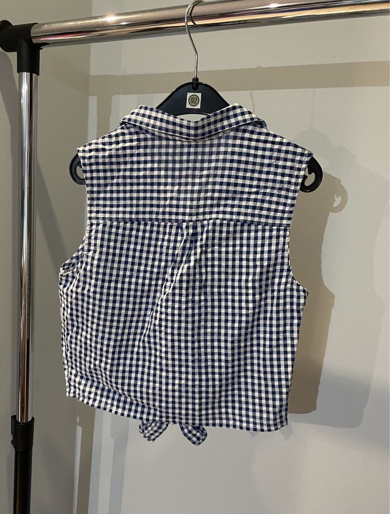 Koszulka z wiązaniem na dole H&M 146