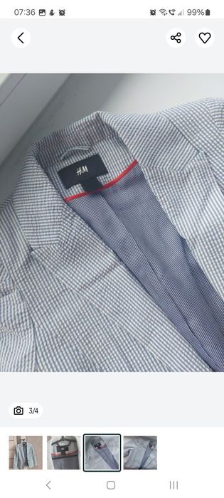 Пиджак жакет h&m с-м