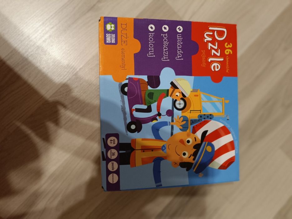 Puzzle 36 elementów z kolorowanka