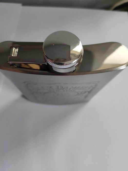 Piersiówka Jack Daniels srebrna prezent