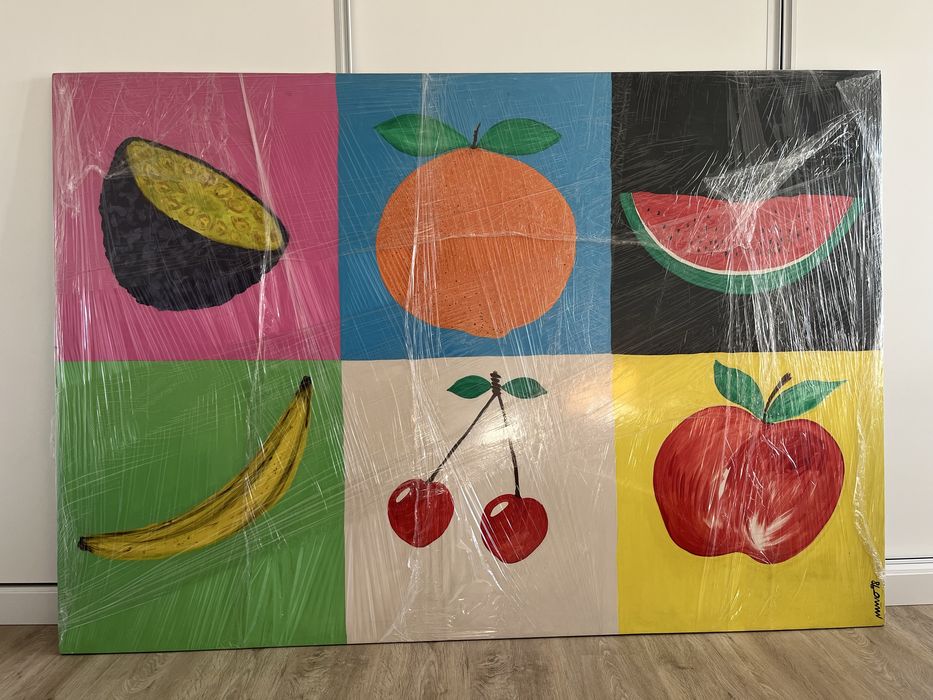 Tela grande (175x120cm) pintura acrílica
