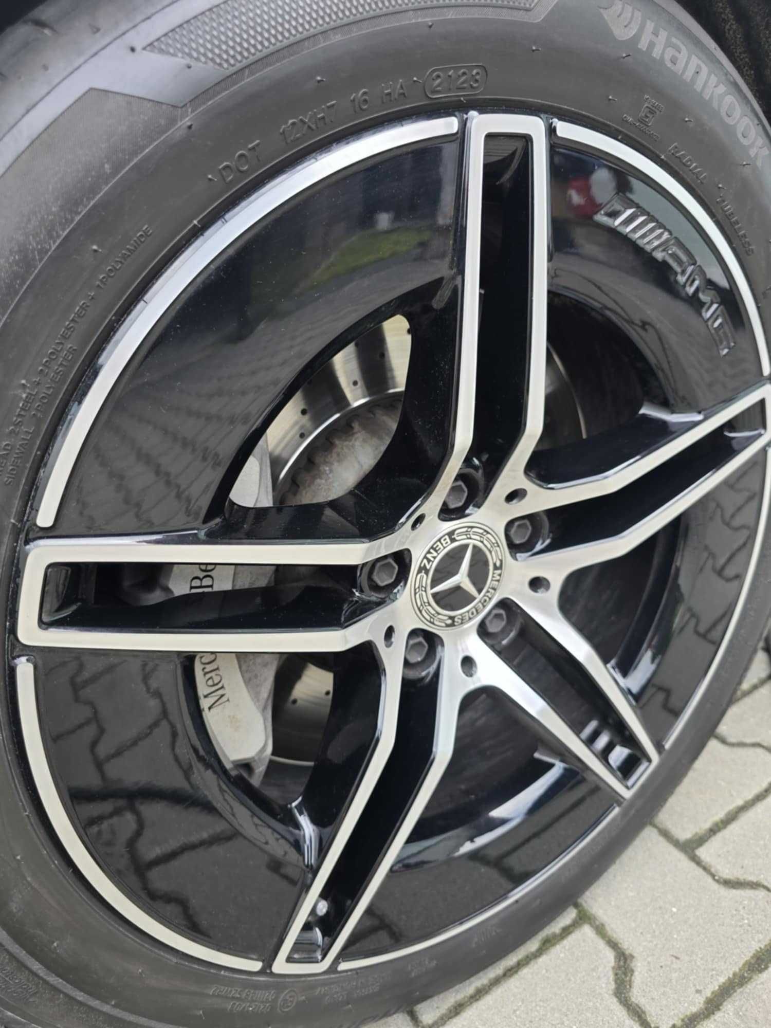 Oryginalne felgi AMG 19" + opony Hankook – Stan IDEALNY