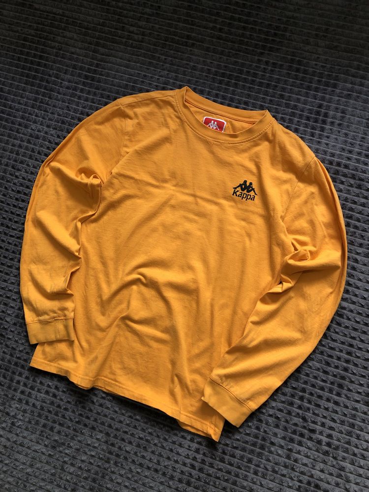 KAPPA ORANGE (M) Longsleeve мужской лонгслив кофта оранжевый капа ориг