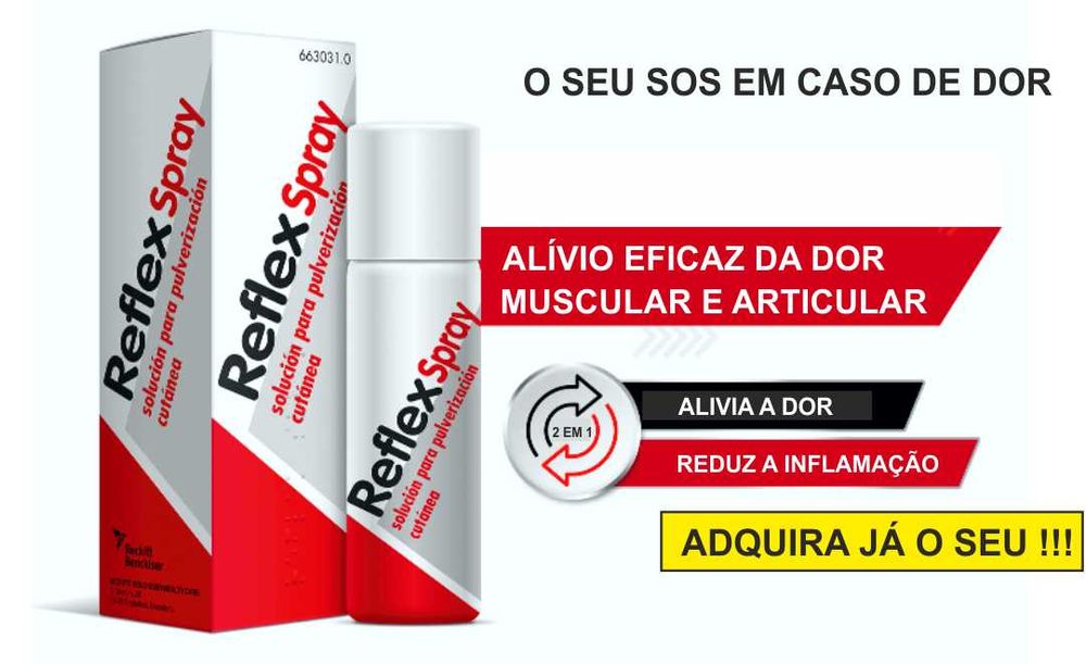 Reflex SPRAY -  O TEU SOS EM CASO DE DOR