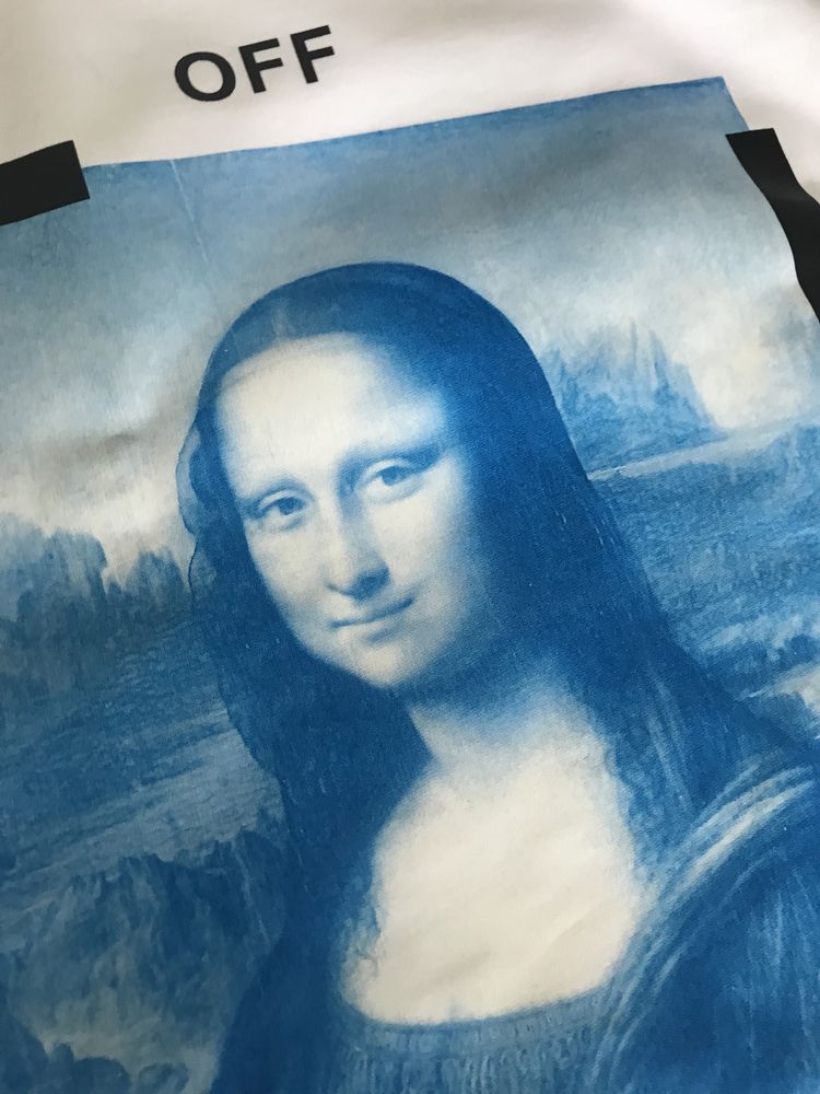 T shirt off white monalisa oversized