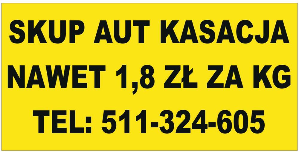 Skup aut złomowania kasacja 7 dni dojazd najleprze ceny każdy stan